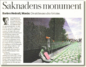 Sweden's monument to U.S. sorrows of Vietnam War