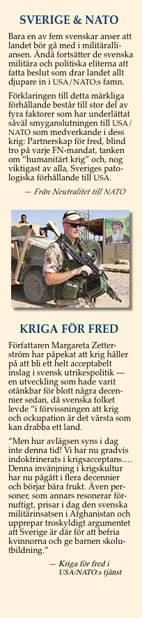 Svensk soldat patruller i Afghanistan