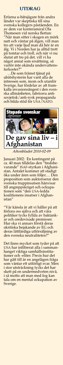 Aftonbladet om stupade svenska soldater i Afghanistan